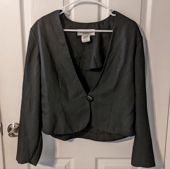 Vintage JR Nites by Caliendo Single Button Front‎ Blazer Jacket Size 14P Petite - Picture 1 of 6